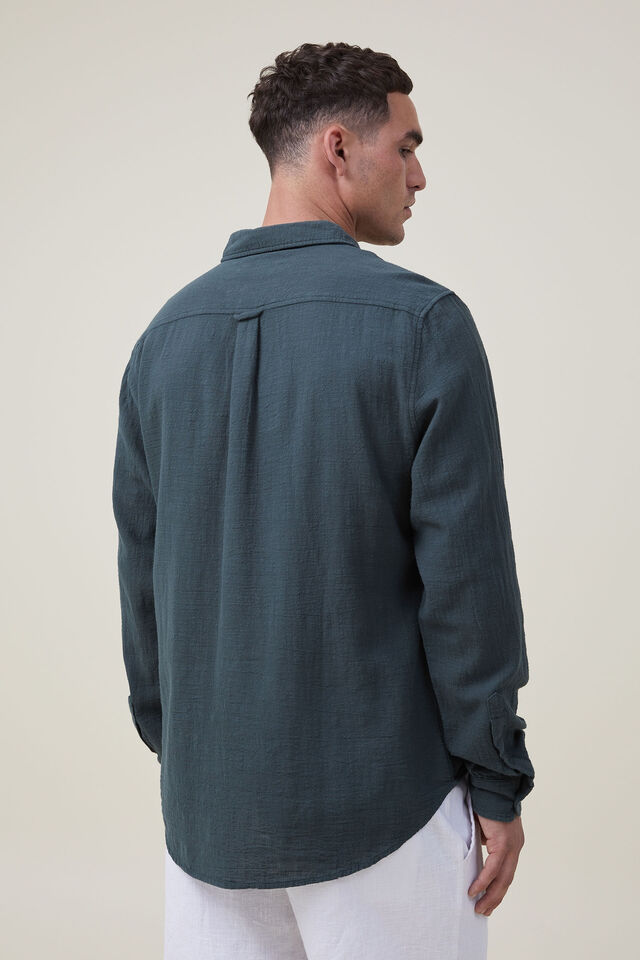 Portland Long Sleeve Shirt, FOREST CHEESECLOTH