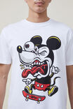 Camiseta - Mickey Loose Fit T-Shirt, LCN DIS WHITE/JIMBO PHILLIPS - vista alternativa 4
