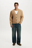 Cropped Cardigan, OATMEAL - example image 2