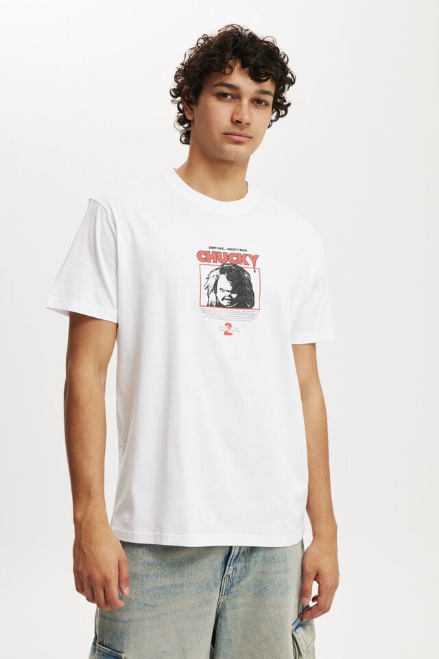 Chucky Loose Fit T-Shirt, LCN UNI WHITE/CHUCKY - CHUCKYS BACK