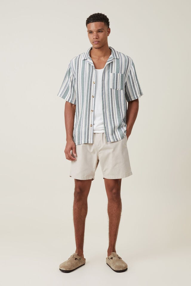 Camisas - Palma Short Sleeve Shirt, INDIGO MULTI STRIPE