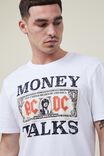 Tbar Collab Music T-Shirt, LCN PER WHITE/ACDC - MONEY TALKS - alternate image 4
