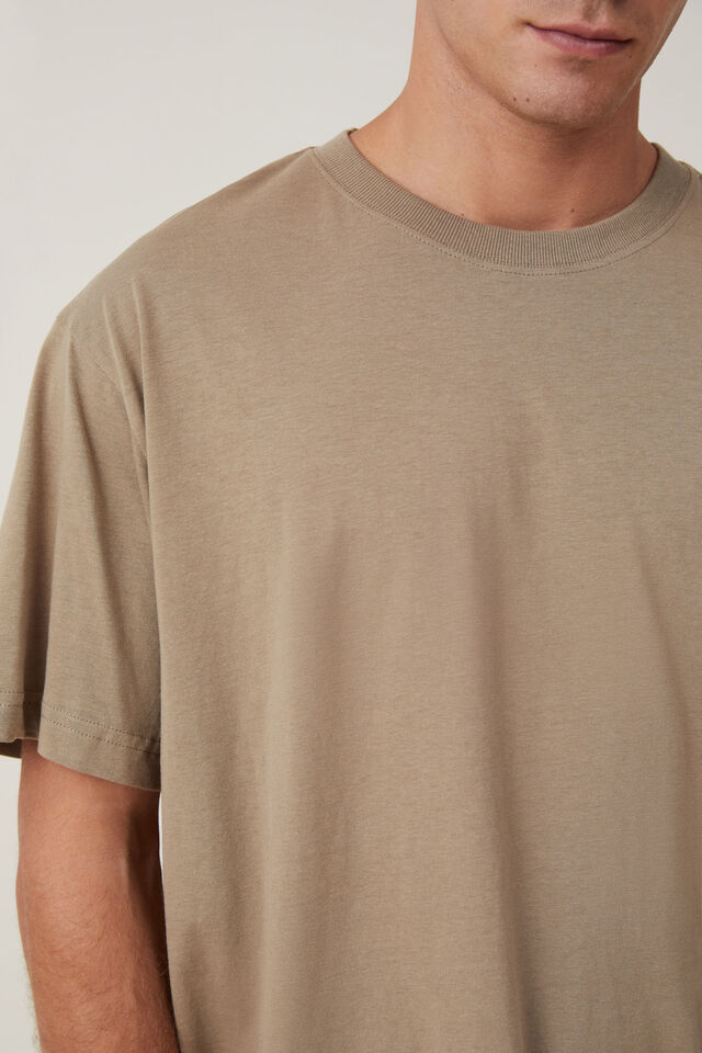 Camiseta - Organic Loose Fit T-Shirt, COFFEE