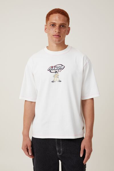 Bailey Smith Short Fit T-Shirt, LCN BAZ VINTAGE WHITE/BAZLENKA MASCOT