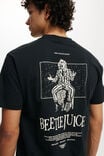 Beetlejuice Loose Fit T-Shirt, LCN WB BLACK/BEETLEJUICE - HERE LIES - alternate image 4