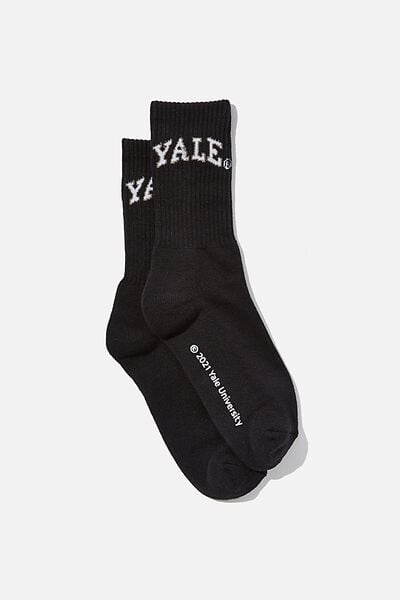 Special Edition Active Sock, LCN YALE/BLACK