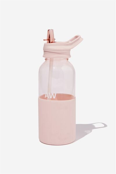 Personalised 1 Litre Sip Lid Drink Bottle, PALE PINK