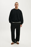 Relaxed Crew Sweater, BLACK - example image 2