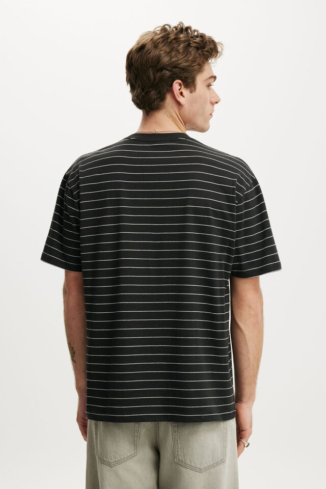 Everyday Fit T-Shirt, WASHED BLACK / VINTAGE WHITE STRIPE
