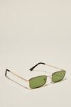 The Streamline Sunglasses, GOLD / BLACK / GREEN - alternate image 2