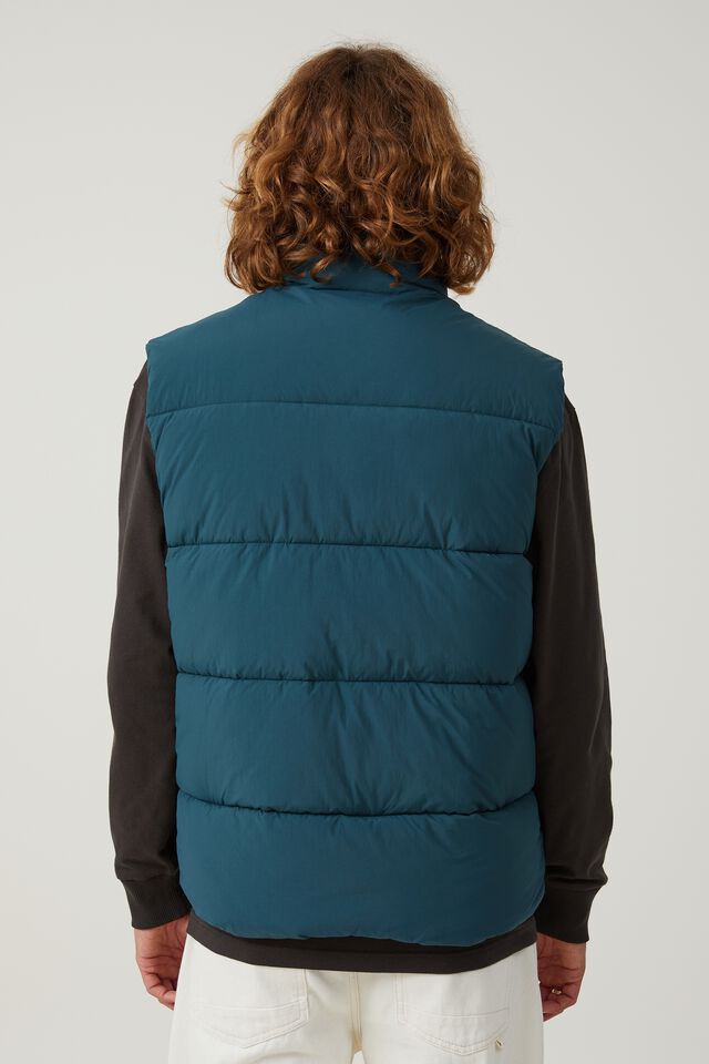 Recycled Puffer Vest, DEEP TEAL