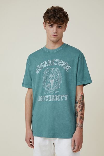 Special Edition T-Shirt, LCN GEO FADED TEAL/GEORGETOWN - CREST
