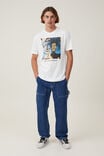 Basquiat Loose Fit T-Shirt, LCN BSQ VINTAGE WHITE/DOS CABEZAS - alternate image 2
