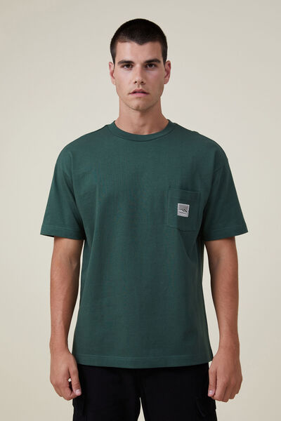 Box Fit Plain T-Shirt, AMAZON/DENALI WOVEN