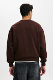 Box Fit Graphic Crew Sweater, DARK OAK / SHIFTY BOYS MINI CREST - alternate image 3