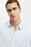 Eli Long Sleeve Shirt, TEXTURED SUMMER BLUE - example image 4