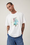 Camiseta - Dabsmyla Loose Fit T-Shirt, LCN DAB VINTAGE WHITE / WORLD PEACE - vista alternativa 1