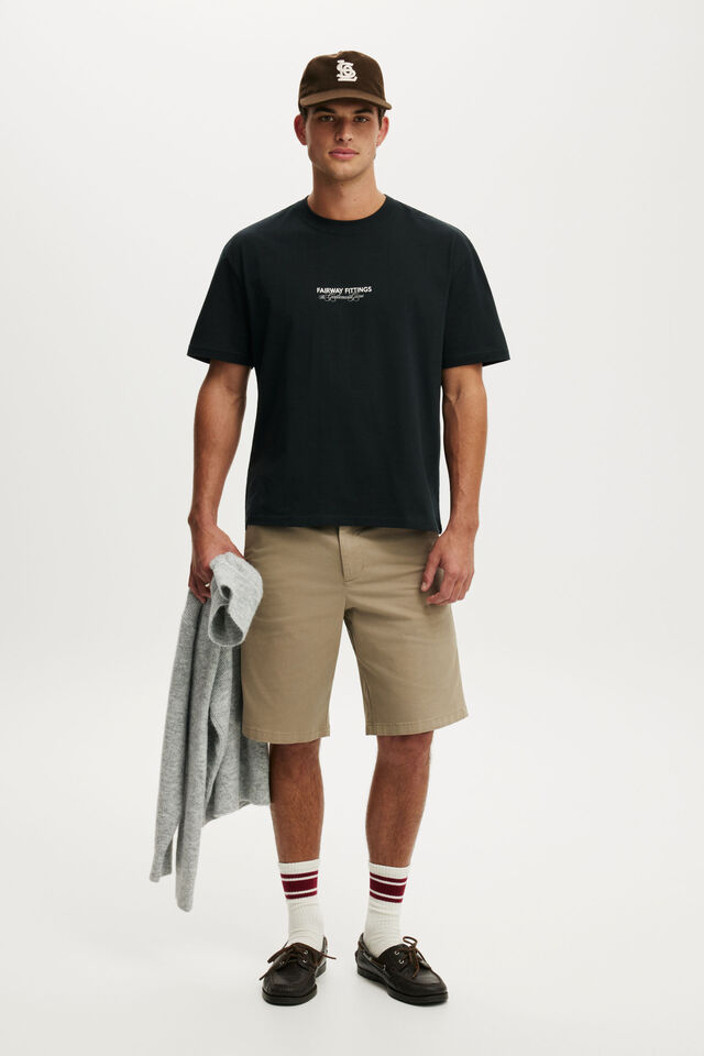 Everyday Fit Graphic T-Shirt, BLACK / FAIRWAY FITTINGS