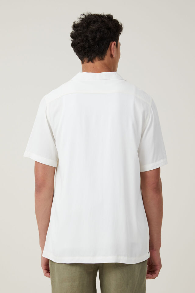 Riviera Short Sleeve Shirt, OFF WHITE DRAGON