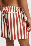 Stretch Swim Short, BURNT RED STRIPE - alternate image 2