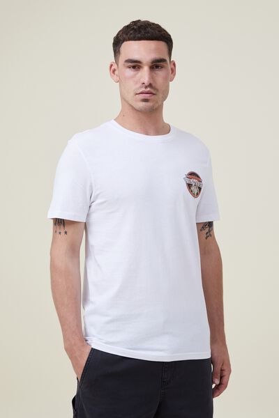 Tbar Collab Music T-Shirt, LCN MT VINTAGE WHITE/VAN HALEN - GLOBAL