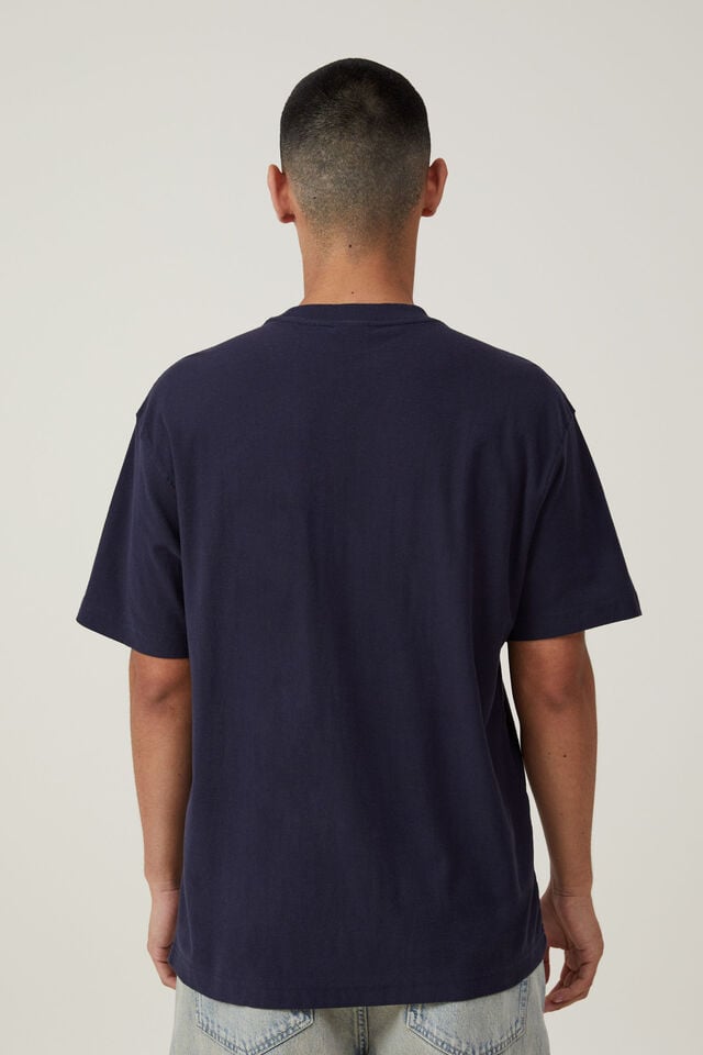 Loose Fit College T-Shirt, TRUE NAVY/EAST SIDE NY