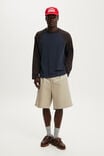 Everyday Fit Long Sleeve T-Shirt, TRUE NAVY/BITTER BROWN - example image 2
