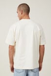 Camiseta - Box Fit College T-Shirt, CREAM PUFF/ TRACK DIV - vista alternativa 3