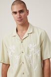 Cabana Short Sleeve Shirt, FADED LIME BOUQUET - alternate image 4