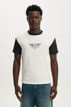 Fitted License Moto T-Shirt, LCN WCC VINTAGE WHITE - WASHED BLACK / TEXAS - example image 1
