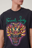 Premium Loose Fit Cny T-Shirt, BLACK/FOREVER LUCKY - alternate image 4
