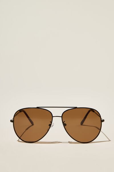 Óculos de Sol - Marshall Polarized Sunglasses, BLACK/TORT/BROWN SMOKE