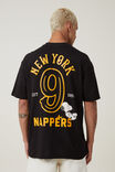 Snoopy Loose Fit T-Shirt, LCN PEA BLACK / SNOOPY NEW YORK - alternate image 3