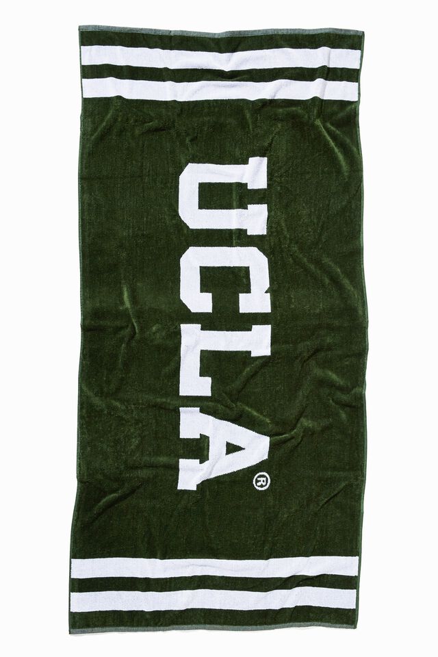 Mens Jacquard Textured Towel, LCN UCLA