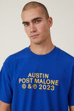 Post Malone Loose Fit T-Shirt, LCN BRA ROYAL BLUE / POST MALONE - 23 TOUR - alternate image 4