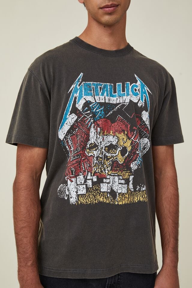 Special Edition T-Shirt, LCN PRO WASHED BLACK/METALLICA - BOOTLEG