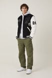 Varsity Bomber Jacket, BLACK - alternate image 2