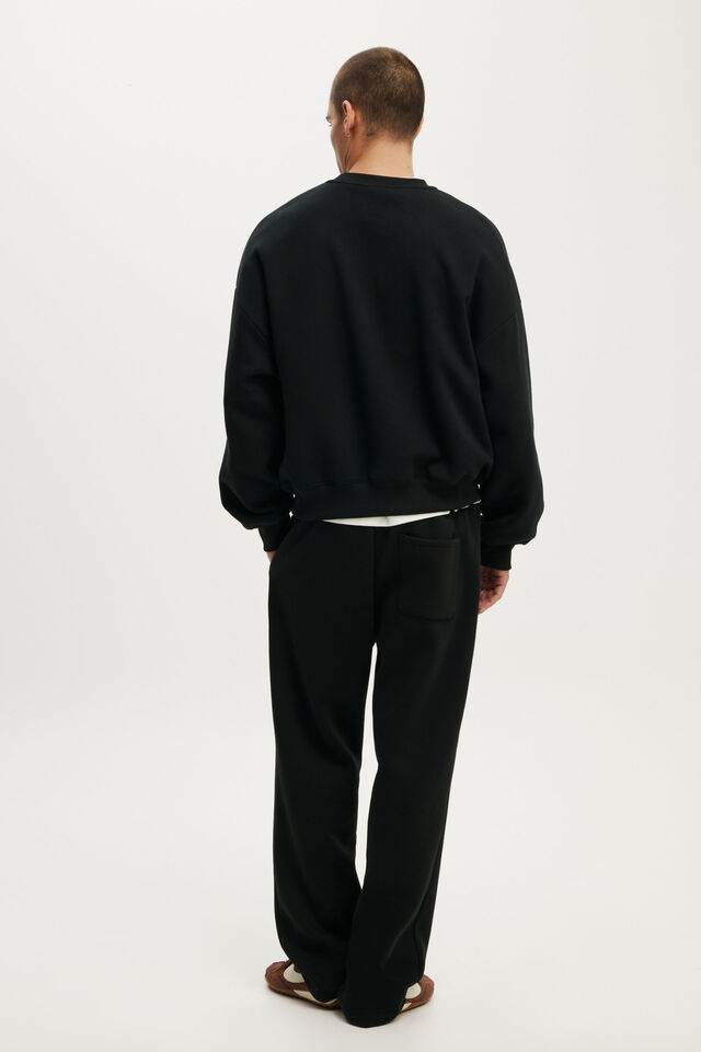 Baggy Sweat Pant, BLACK