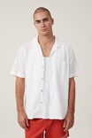 Capri Short Sleeve Shirt, WHITE BROIDERIE - alternate image 1