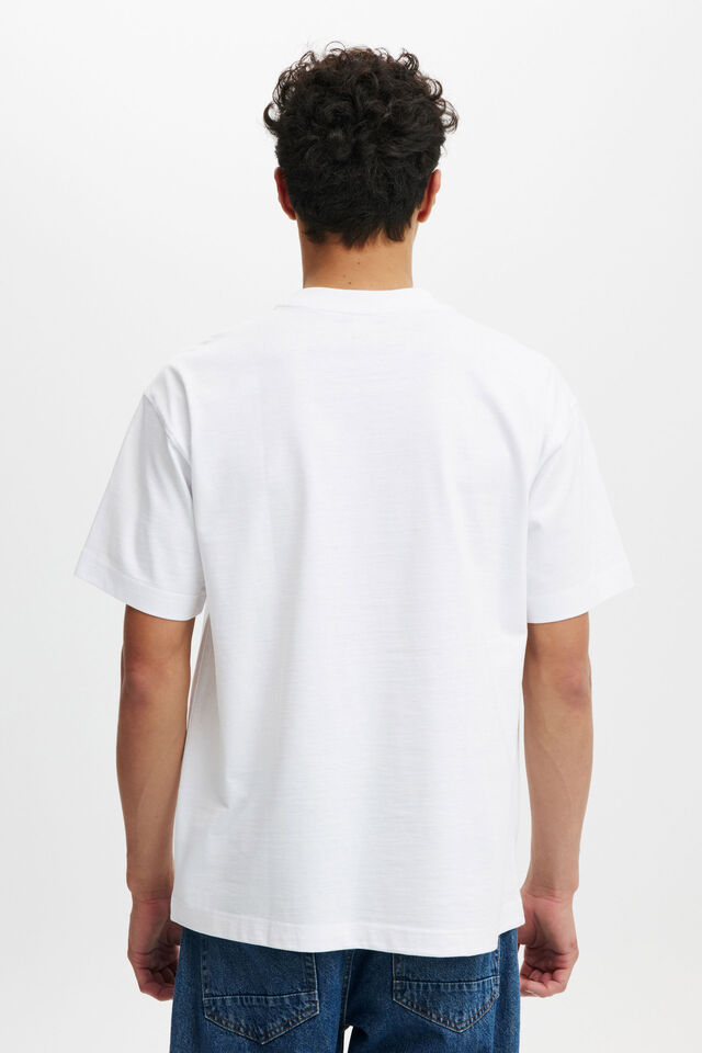 Box Fit College T-Shirt, WHITE/GREENWICH VILLAGE 96