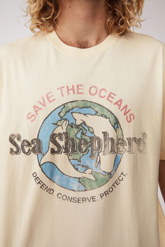 Sea Shepherd Oversized T-Shirt, LCN SEA CREAM PUFF/SAVE THE OCEANS