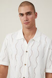 Pablo Short Sleeve Shirt, OFF WHITE VERT PATTERN - alternate image 2