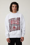 Nba Oversized Sweater, LCN NBA ATHLETIC MARLE / CHICAGO BULLS LOGO B - alternate image 1