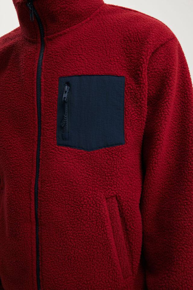 Polar Fleece Full Zip, DESERT CLAY