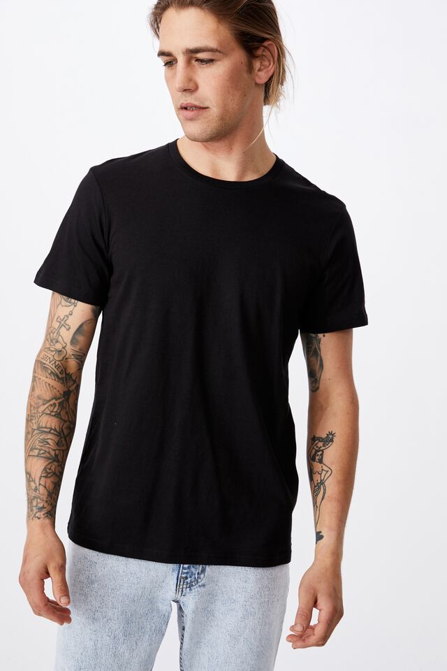 Essential Crew T-Shirt, BLACK