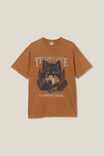 Camiseta - Premium Loose Fit Art T-Shirt, GINGER/YELLOWSTONE - vista alternativa 5