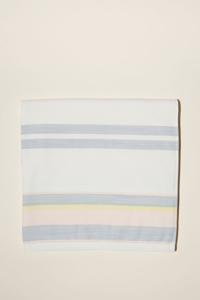 Beach Towel, VINTAGE WHITE/MULTI STRIPE