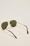 Óculos de Sol - Marshall Polarized Sunglasses, GOLD/TORT/GREEN SMOKE - vista alternativa 3