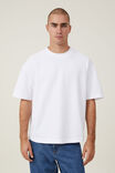 Hyperweave Scooped Hem T-Shirt, WHITE - alternate image 1
