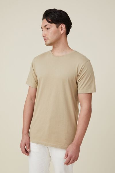 Camiseta - Organic Crew T-Shirt, GRAVEL STONE